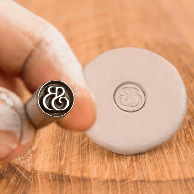 Clay stamps for pottery Custom pottery stamps for clay decorating Ceramic clay stamps Personalised clay signature Makers mark stamp pottery