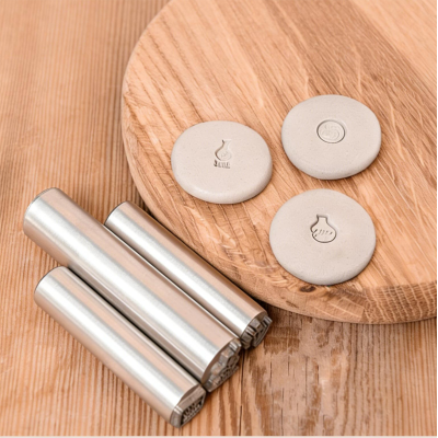 Clay stamps for pottery Custom pottery stamps for clay decorating Ceramic clay stamps Personalised clay signature Makers mark stamp pottery